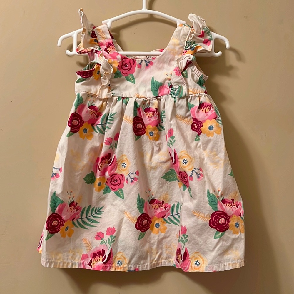 Ruffle butts floral dress